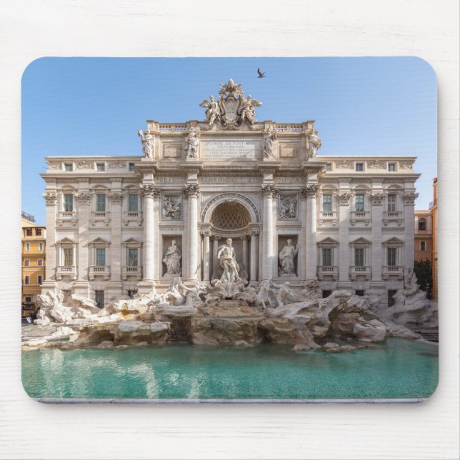 Tapis De Souris Fontaine de Trevi tôt le matin - Rome, Italie (Devant)