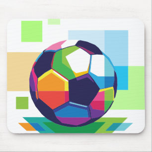Tapis De Souris Football coloré
