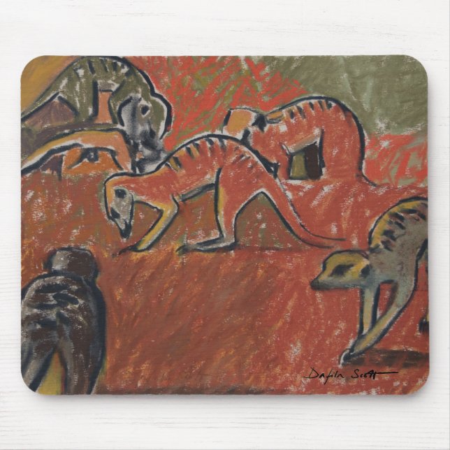 Tapis De Souris Forager de Meerkats - mousepad d'art (Devant)
