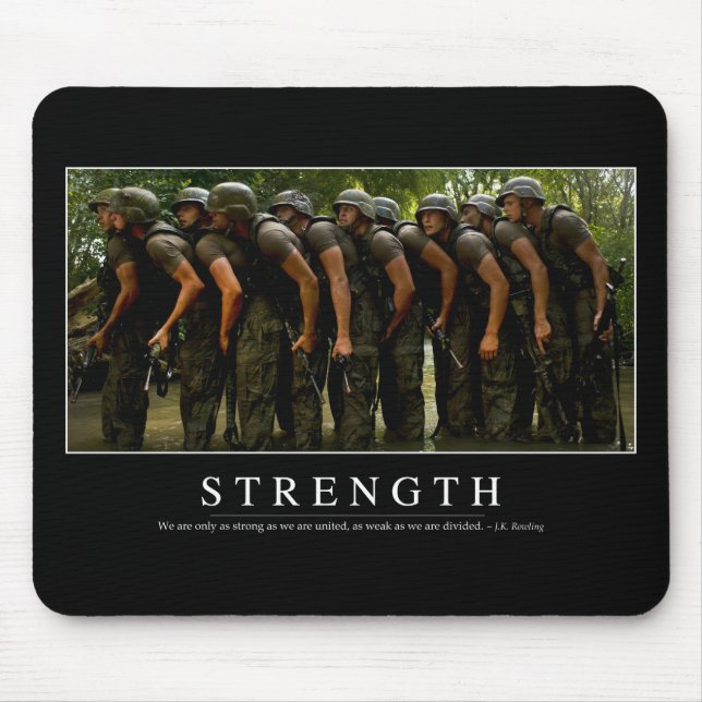 Tapis De Souris Force : Citation Inspirationnelle (Devant)