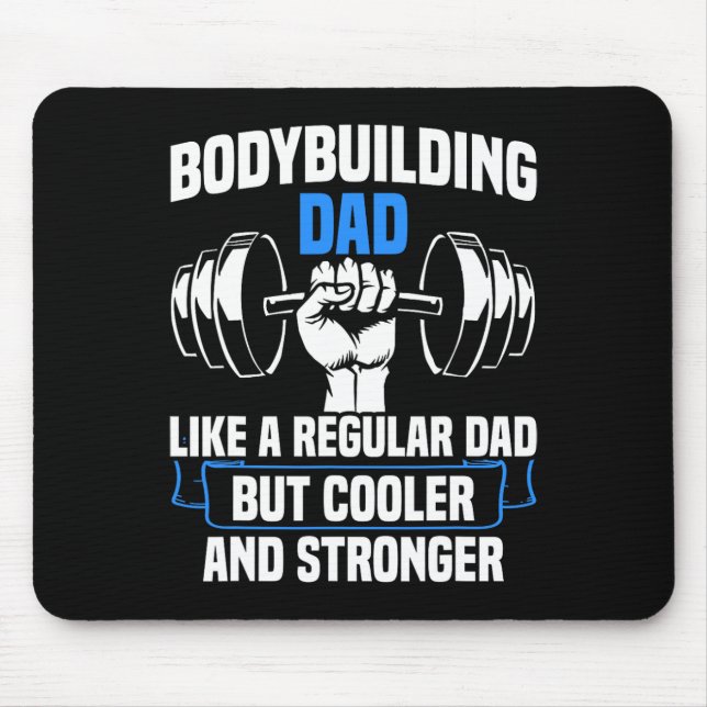 Tapis De Souris Force Sport Gymnase Funny Bodybuilding Papa (Devant)