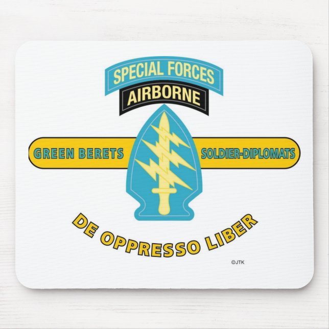 TAPIS DE SOURIS FORCES SPÉCIALES AÉROPORTÉ "DE OPPRESSO LIBER " (Devant)