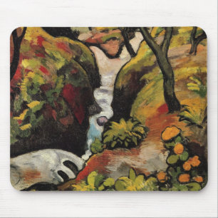 Tapis De Souris Forest Brook d'August Macke Expressionisme Vintage