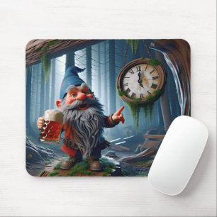 Tapis De Souris Forest Gnome Cinq heures Heure