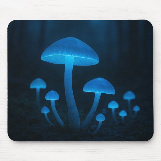 Tapis De Souris Forêt de champignons bioluminescents (Devant)
