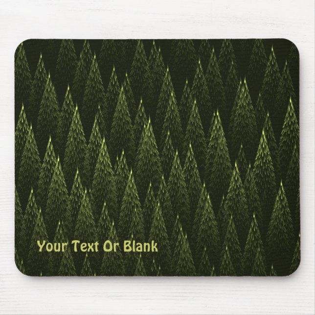 Tapis De Souris Forêt de conifères fractale (Devant)