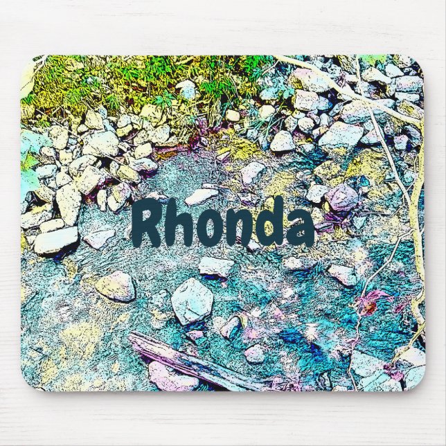 Tapis De Souris Forêt de ruisseaux animée (Devant)