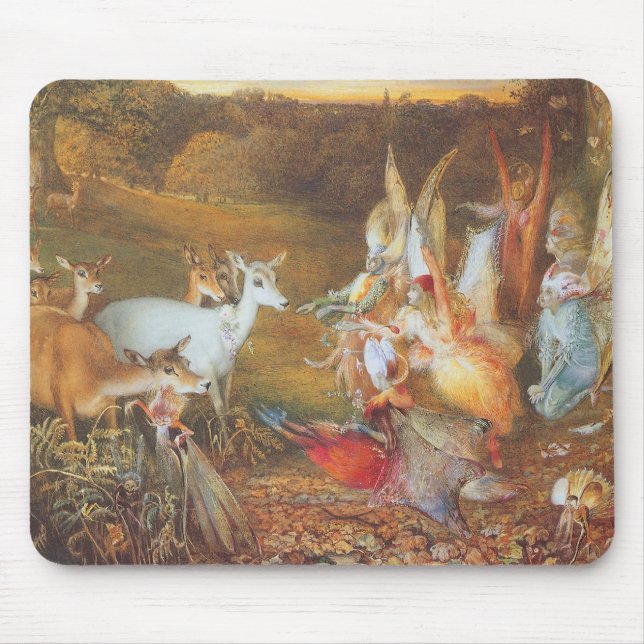 Tapis De Souris Forêt enchantée par l'artiste John Anster Fitzgera (Devant)