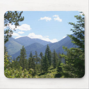 Tapis De Souris Forêt et Montana Vue Pittoresque