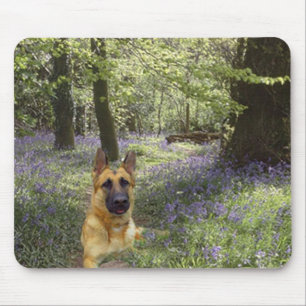 Tapis De Souris Forêt Mousepad de berger allemand