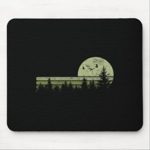 Tapis De Souris Forêt Vintage Nature Arbres Randonnée Extérieur Fa