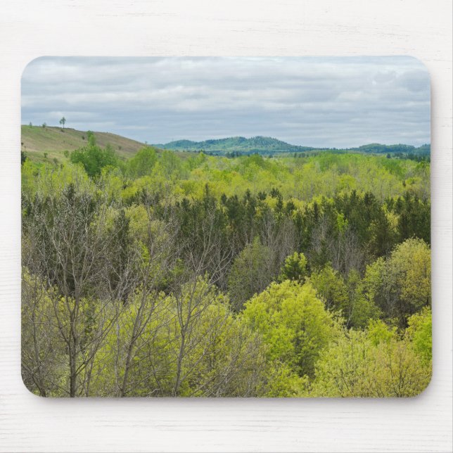 Tapis De Souris Forêts et collines de Black River Falls Wisconsin (Devant)