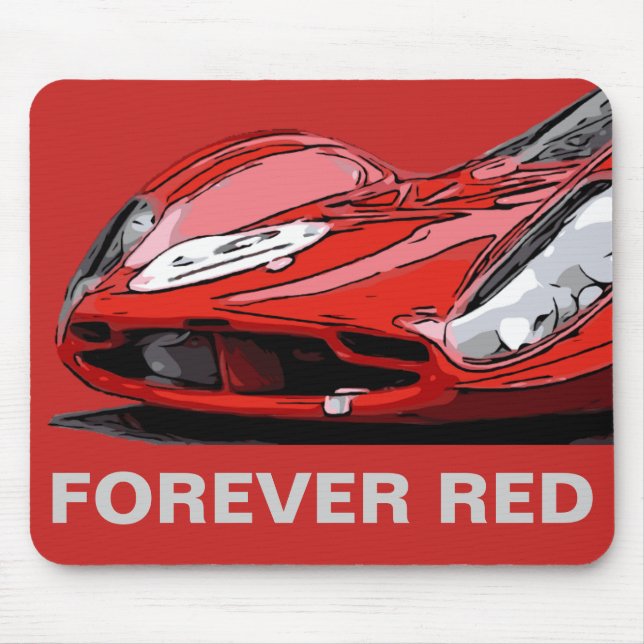 TAPIS DE SOURIS FOREVER RED (Devant)