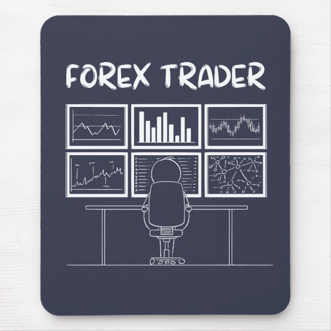 Tapis De Souris Forex Trader Funny Logo (Devant)