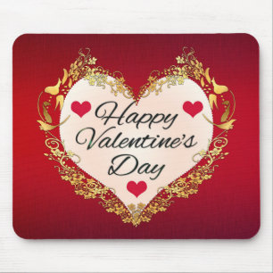 Tapis De Souris Forme cardiaque Heureuse Sainte-Valentin-47949