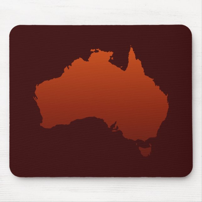 Tapis De Souris Forme du désert australien (Devant)