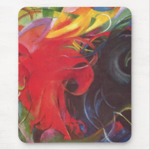 Tapis De Souris Formes de combat par Franz Marc, Vintage Fine Art