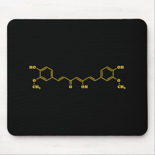 Tapis De Souris Formule chimique moléculaire de curcumin curcumin
