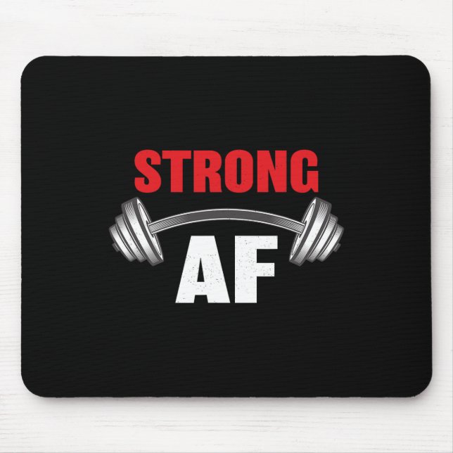 Tapis De Souris Forte Af Drôle Fitness Et Entraînement (Devant)