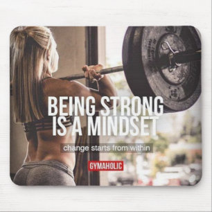 Tapis De Souris Forte mentalité - Fitness des femmes Inspirationne