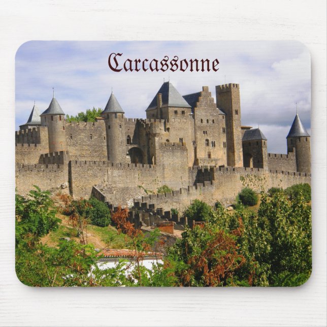 Tapis De Souris Forteresse de Carcassonne en France (Devant)