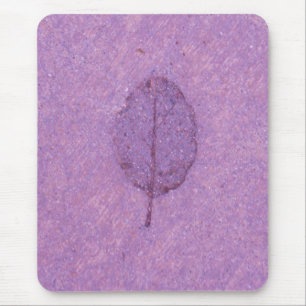 Tapis De Souris fossile de feuilles pourpres