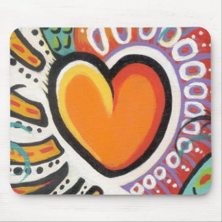 Tapis de souris fou de coeur