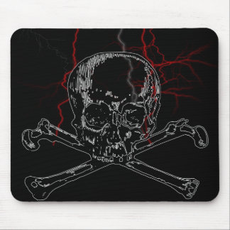 Tapis De Souris foudre de crâne