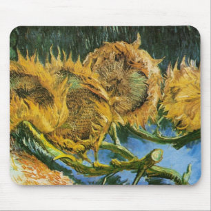 Tapis De Souris Four Cut Sunflowers par Vincent van Gogh