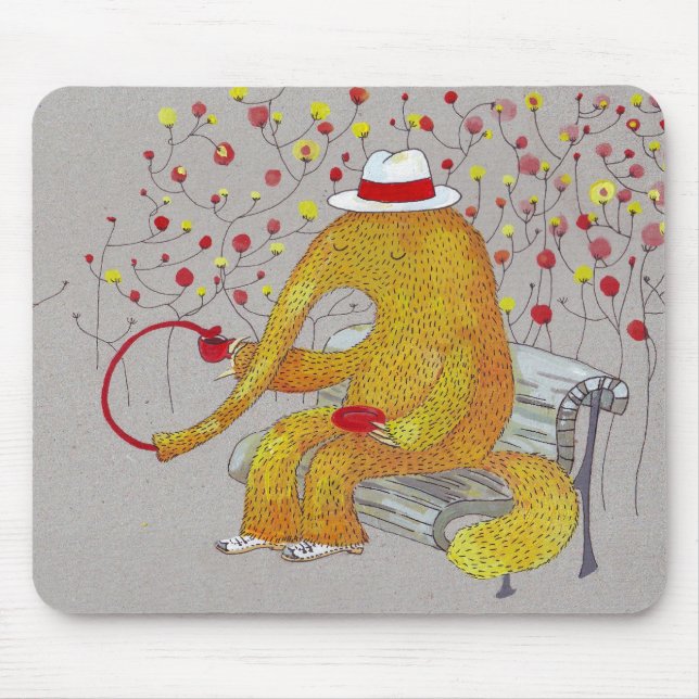 Tapis De Souris fourmilier jaune (Devant)