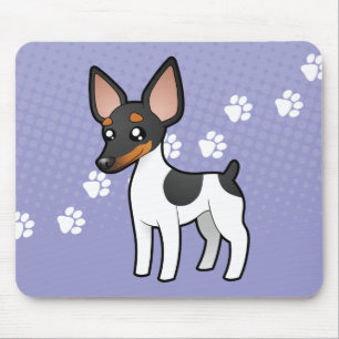 Tapis De Souris Fox Terrier de Rat terrier/jouet de bande dessiné