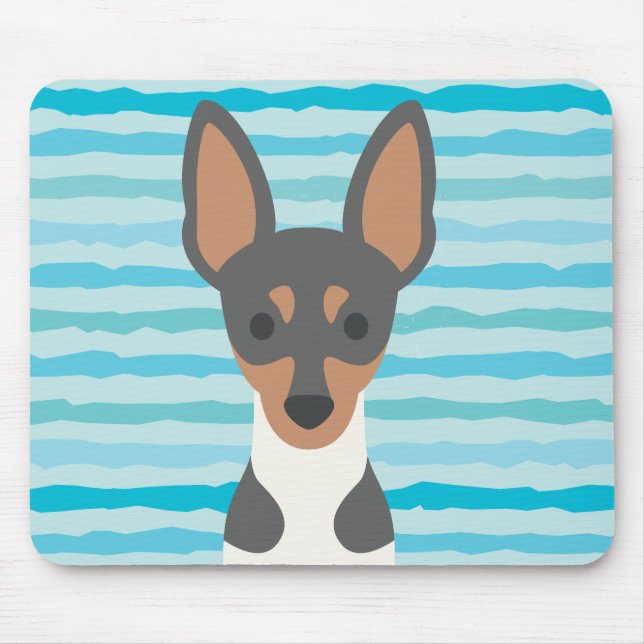 Tapis De Souris Fox Terrier doux Mousepad (Devant)