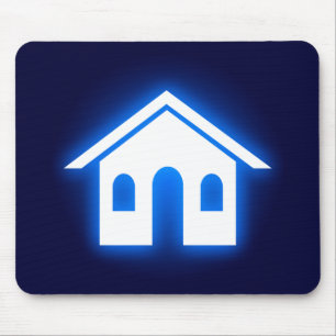 Tapis De Souris foyer bleu brillant