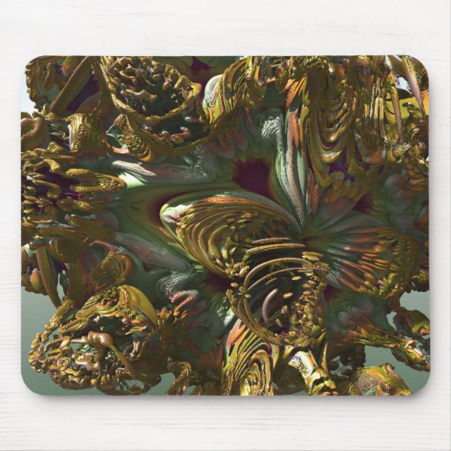 Tapis De Souris Fractal 3D Sci fi futuriste Hard Rock MP02 (Devant)