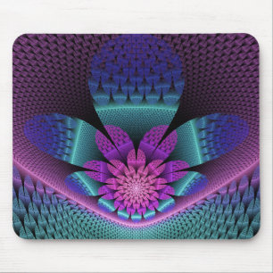 Tapis De Souris Fractal Imaginaire coloré à motif inhabituel