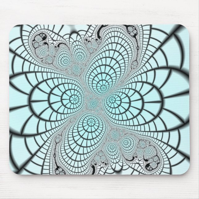 Tapis De Souris Fractale de toile d'araignée (Devant)