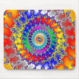 Tapis De Souris Fractale psychédélique