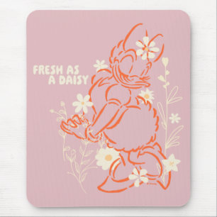 Tapis De Souris Frais comme une marguerite graphique floral minima