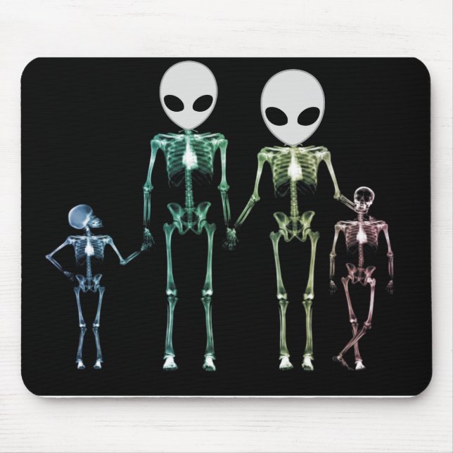 tapis de souris frais de squelette de rayon X (Devant)