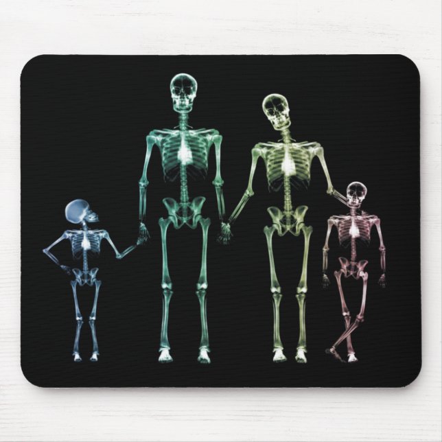 tapis de souris frais de squelette de rayon X (Devant)