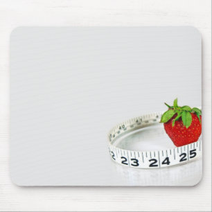 Tapis De Souris Fraise avec mesure sur bande