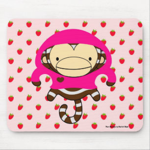 Tapis De Souris Fraises de singe de Mars Mousepad - LULU