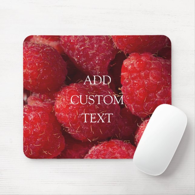 Tapis De Souris Framboises rouges (Avec souris)
