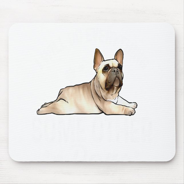 Tapis De Souris Français Bulldog Amoureux des chiens Cadeaux pour  (Devant)