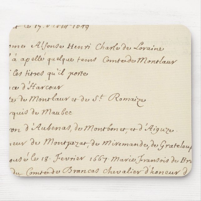 Tapis De Souris France 20 (Devant)