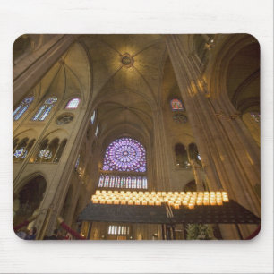 Tapis De Souris France, Paris. Intérieur de la cathédrale Notre-Da