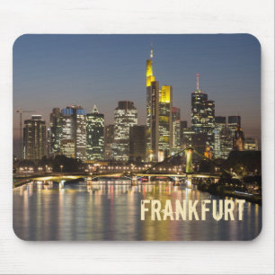 Tapis De Souris Francfort Skyline Allemagne cadeau Vintage