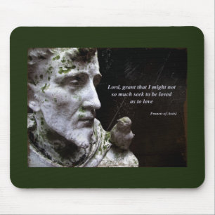 Tapis De Souris Francis avec Statue d'Oiseau