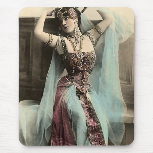 Tapis De Souris Frappe d'une pose égyptienne (Devant)