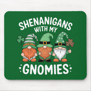 Tapis De Souris Fredonnements avec mes gnomes de la Saint-Patrick